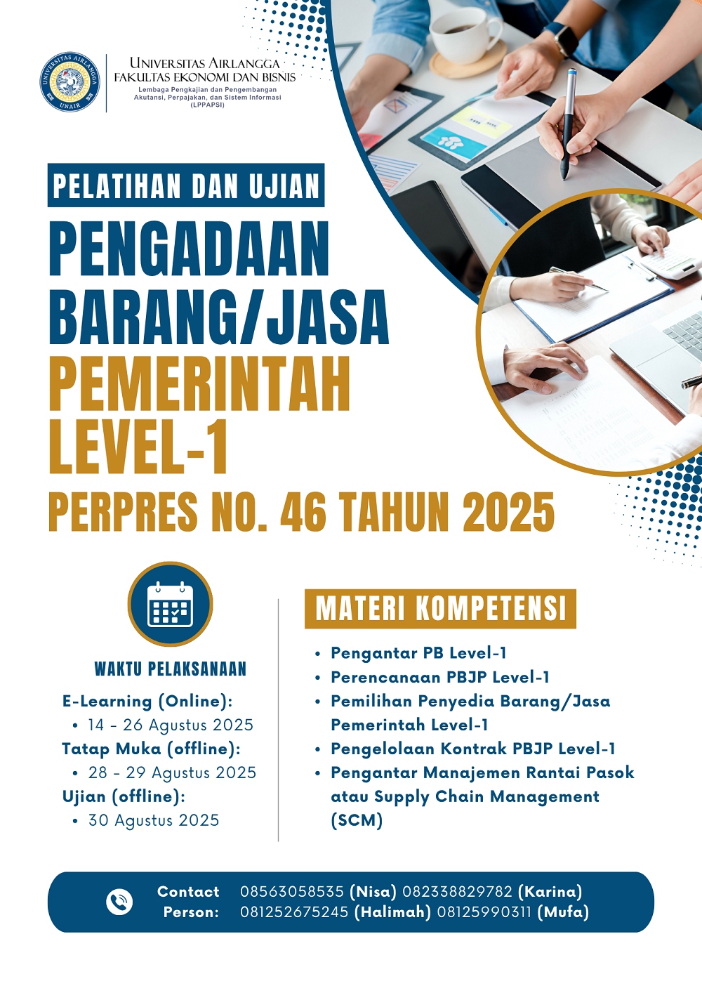 Pelatihan dan UjianPengadaan Jasa Pemerintah Level-1